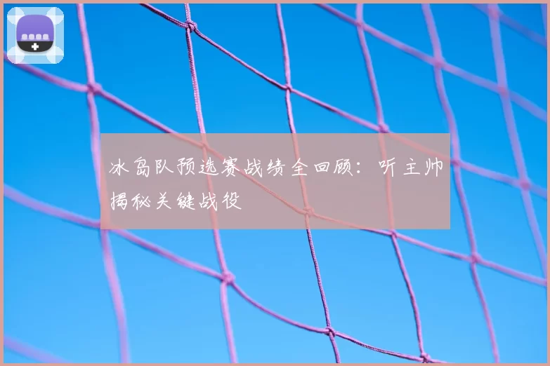 冰岛队预选赛战绩全回顾：听主帅揭秘关键战役