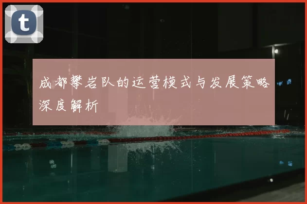 成都攀岩队的运营模式与发展策略深度解析